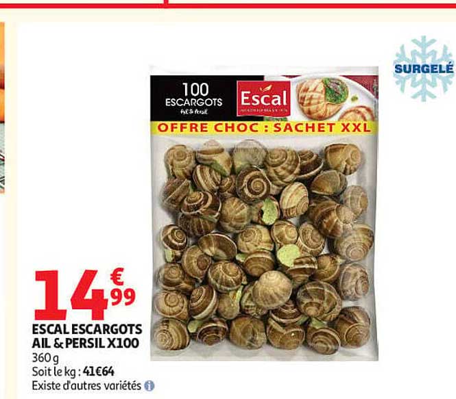 ESCAL ESCARGOTS AIL & PERSIL X100