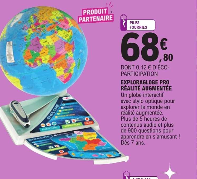 EXPLORAGLOBE PRO RÉALITÉ AUGMENTÉE