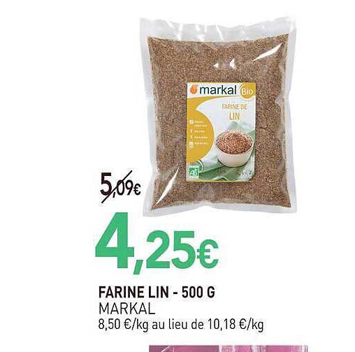 FARINE LIN - 500 G MARKAL