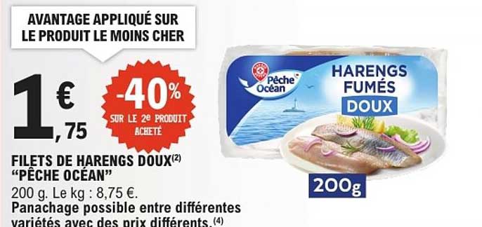 FILETS DE HARENGS DOUX “PÊCHE OCÉAN”