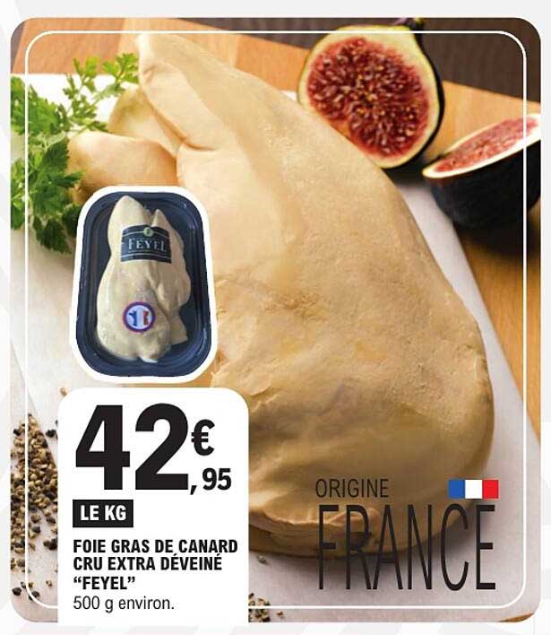 FOIE GRAS DE CANARD CRU EXTRA DÉVEINÉ "FEYEL"