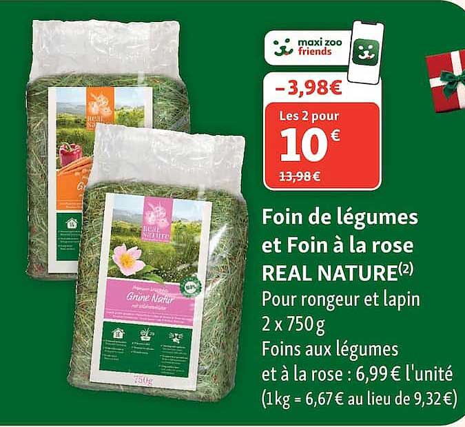 Foin de légumes et Foin à la rose REAL NATURE