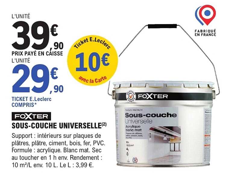 FOXTER SOUS-COUCHE UNIVERSELLE