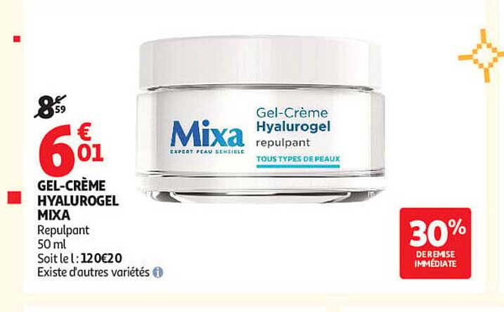 GEL-CRÈME HYALUROGEL MIXA