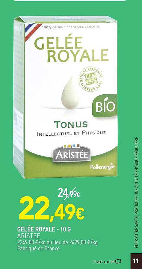GELÉE ROYALE - 10 G ARISTEE