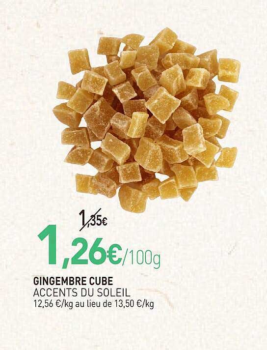GINGEMBRE CUBE ACCENTS DU SOLEIL