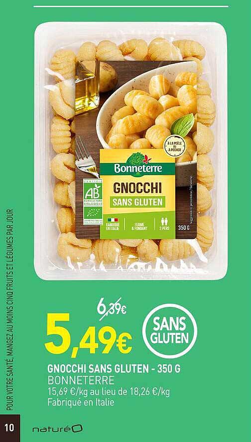 GNOCCHI SANS GLUTEN - 350 G BONNETERRE