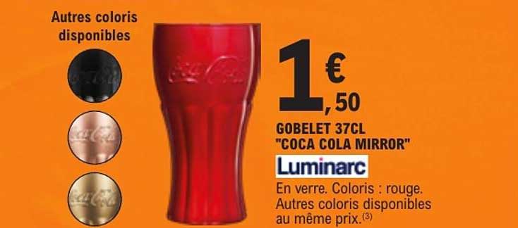 GOBELET 37CL "COCA COLA MIRROR"