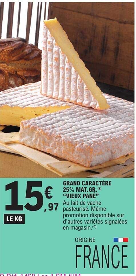 GRAND CARACTÈRE 25% MAT.GR.(2) “VIEUX PANÉ”