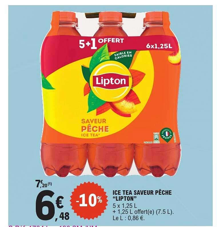 ICE TEA SAVEUR PÊCHE “LIPTON”