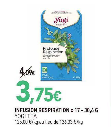 INFUSION RESPIRATION x 17 - 30,6 G YOGI TEA