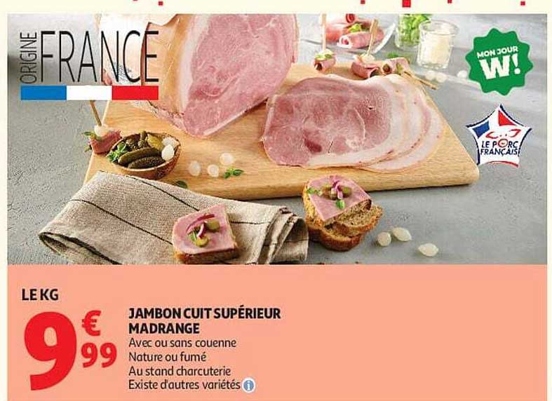 JAMBON CUIT SUPÉRIEUR MADRANGE
