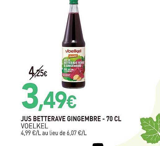 JUS BETTERAVE GINGEMBRE - 70 CL VOELKEL