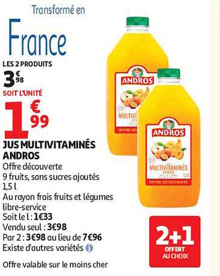 JUS MULTIVITAMINÉS ANDROS