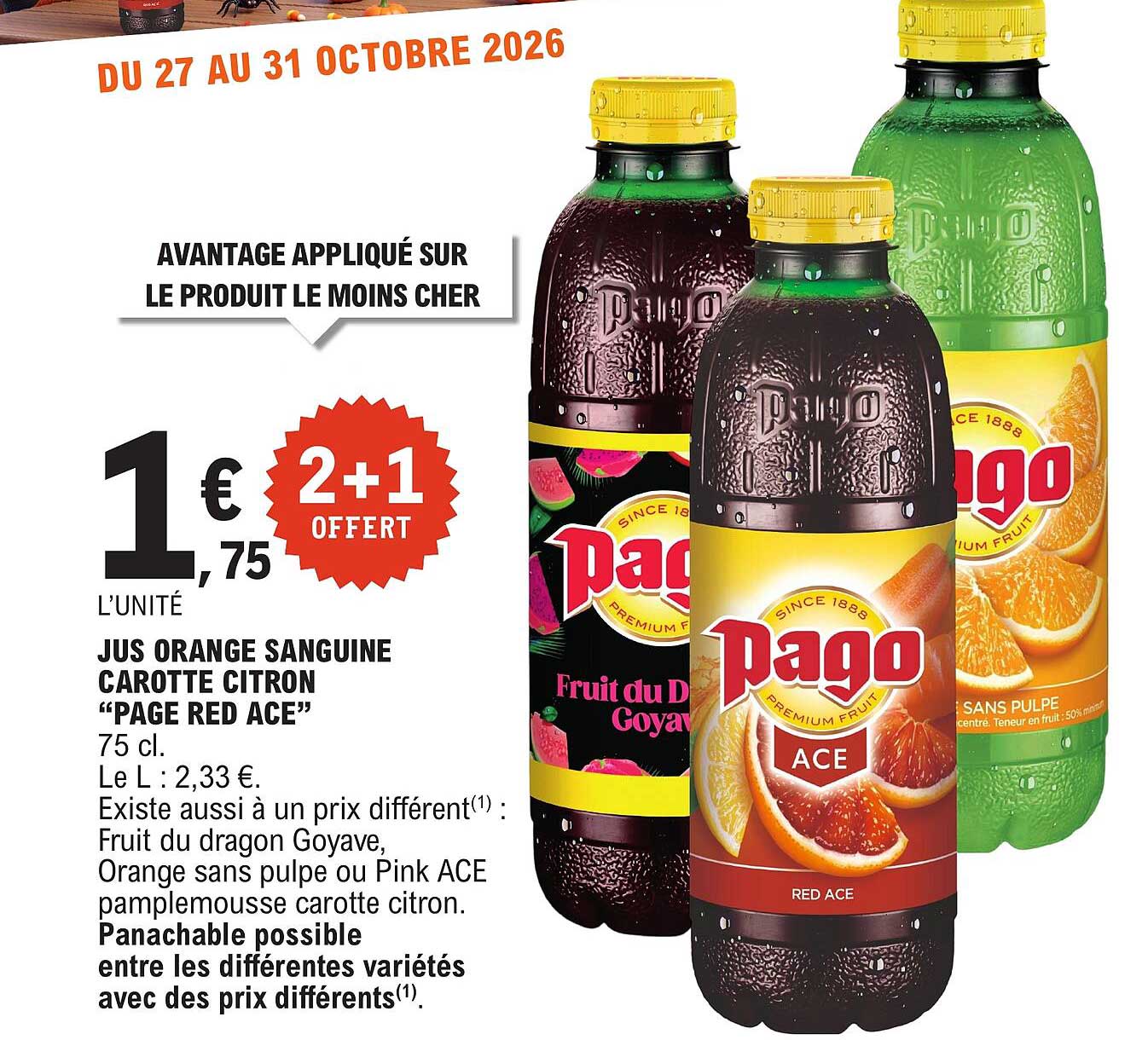 JUS ORANGE SANGUINE CAROTTE CITRON “PAGE RED ACE”