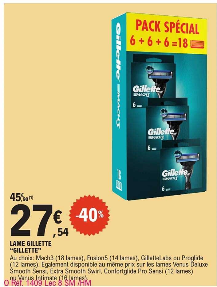 LAME GILLETTE “GILLETTE”