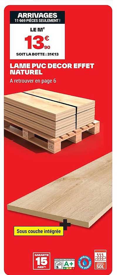 LAME PVC DECOR EFFET NATUREL