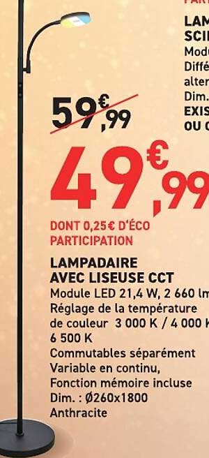 LAMPADAIRE AVEC LISEUSE CCT