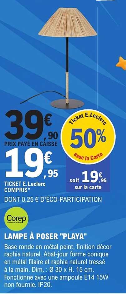 LAMPE À POSER "PLAYA"