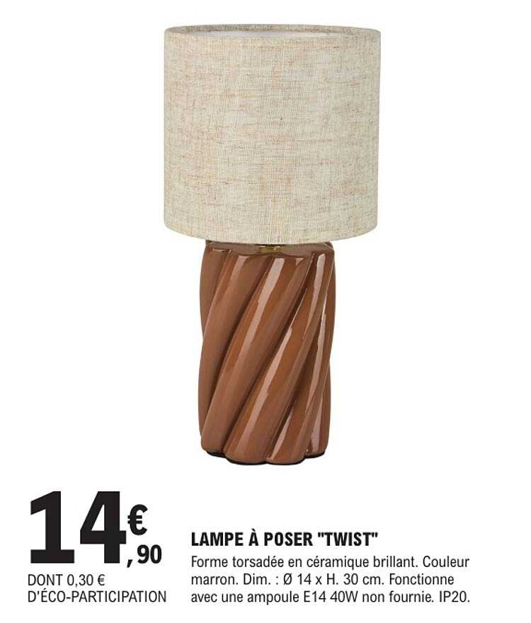 LAMPE À POSER "TWIST"