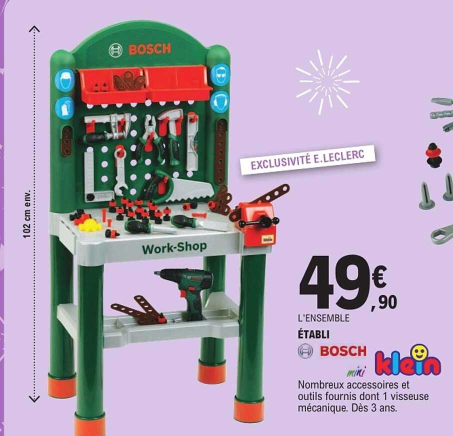 L'ENSEMBLE ÉTABLI BOSCH mini klein