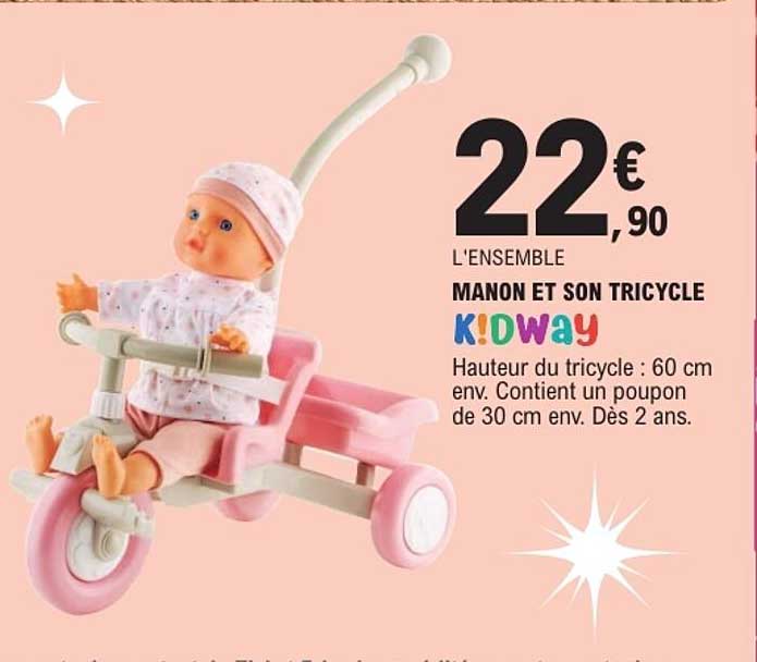 L'ENSEMBLE MANON ET SON TRICYCLE KIDWAY