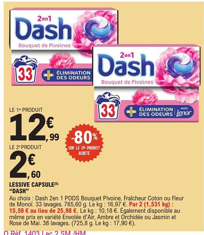 LESSIVE CAPSULE “DASH”