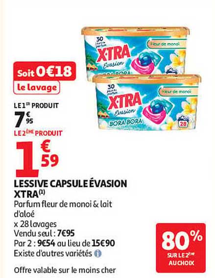 LESSIVE CAPSULE ÉVASION XTRA