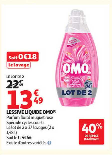 LESSIVE LIQUIDE OMO