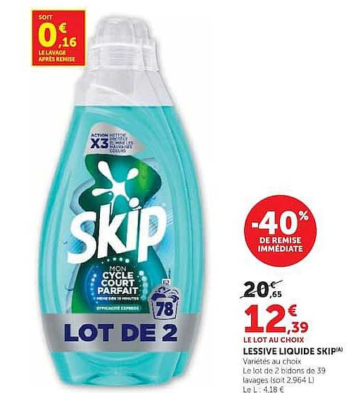 LESSIVE LIQUIDE SKIP®
