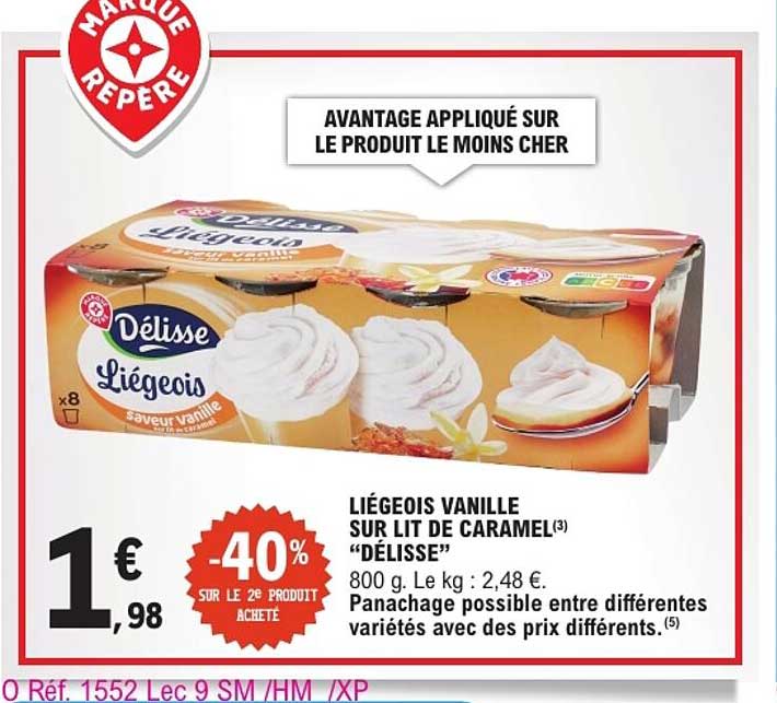 LIÉGEOIS VANILLE SUR LIT DE CARAMEL "DÉLISSE"