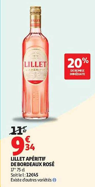 LILLET APÉRITIF DE BORDEAUX ROSÉ