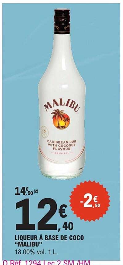 LIQUEUR À BASE DE COCO "MALIBU"