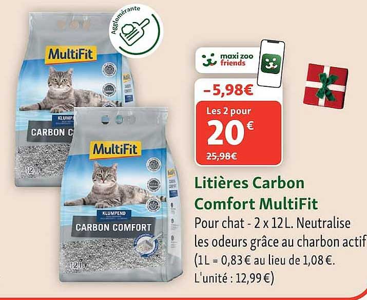 Litières Carbon Comfort MultiFit
