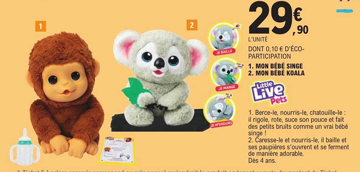 Little Live Pets - Mon bébé singe / Mon bébé koala