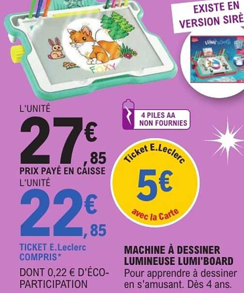 MACHINE À DESSINER LUMINEUSE LUMI'BOARD