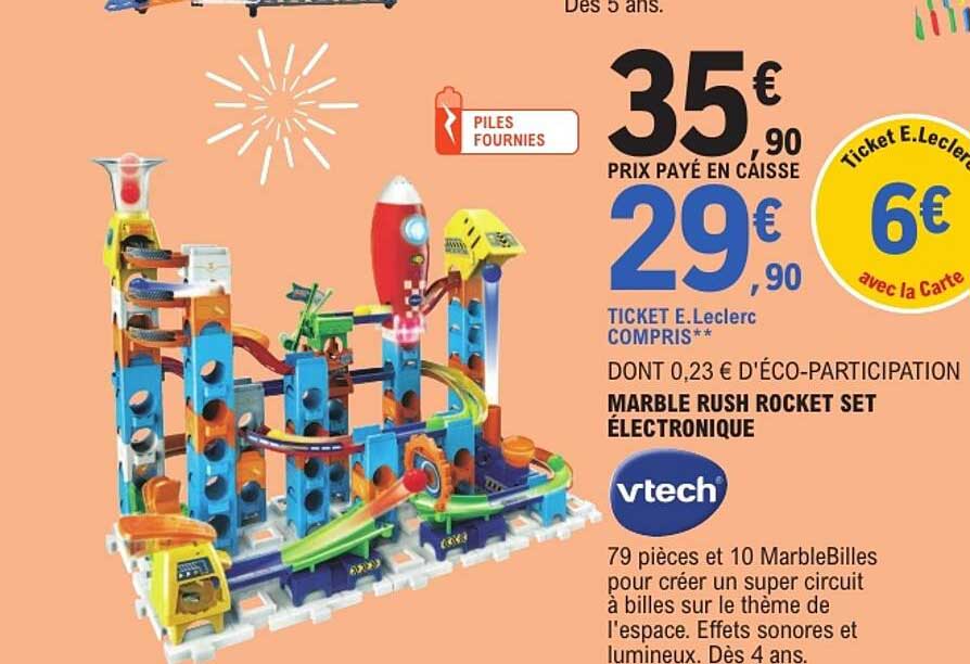 MARBLE RUSH ROCKET SET ÉLECTRONIQUE