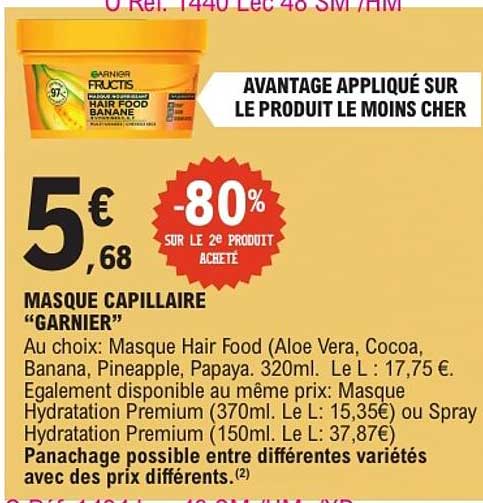 MASQUE CAPILLAIRE “GARNIER”