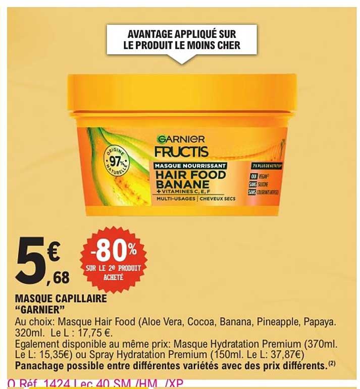 MASQUE CAPILLAIRE "GARNIER"