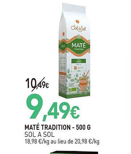 MATÉ TRADITION - 500 G SOL A SOL