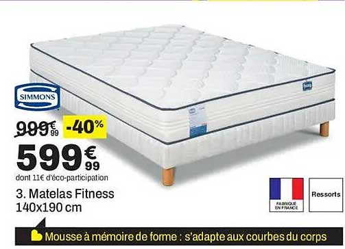 Matelas Fitness 140x190 cm