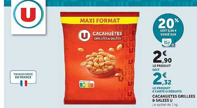 MAXI FORMAT CACAHUÈTES GRILLÉES & SALÉES
