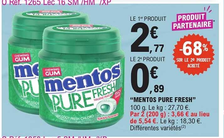 MENTOS PURE FRESH