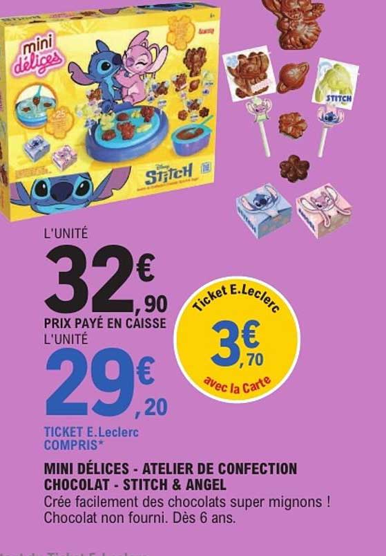 MINI DÉLICES - ATELIER DE CONFECTION CHOCOLAT - STITCH & ANGEL