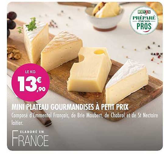 MINI PLATEAU GOURMANDISES À PETIT PRIX