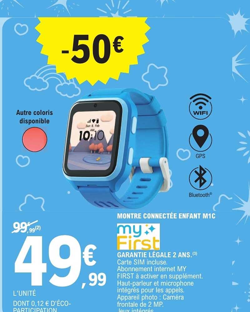MONTRE CONNECTÉE ENFANT M1C