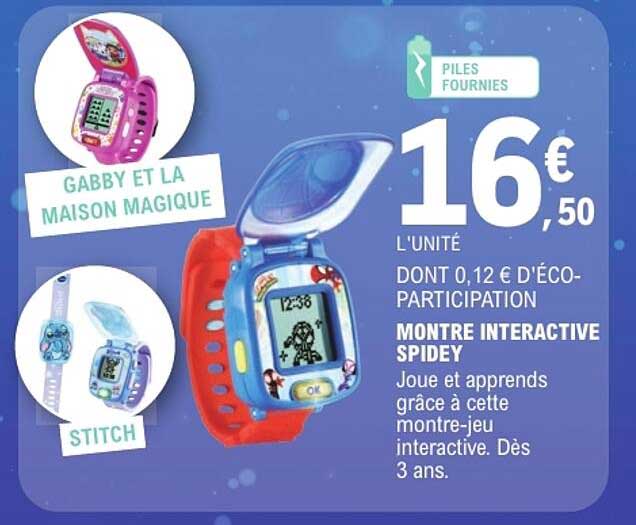 MONTRE INTERACTIVE SPIDEY