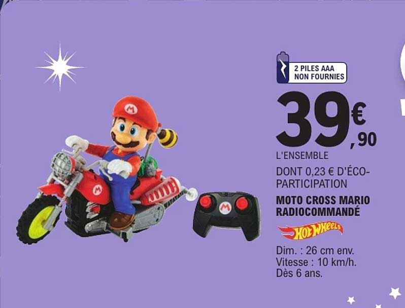 MOTO CROSS MARIO RADIOCOMMANDÉ