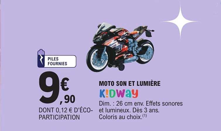 MOTO SON ET LUMIÈRE KIDWAY