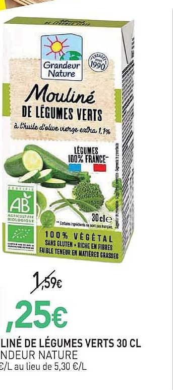 MOULINÉ DE LÉGUMES VERTS